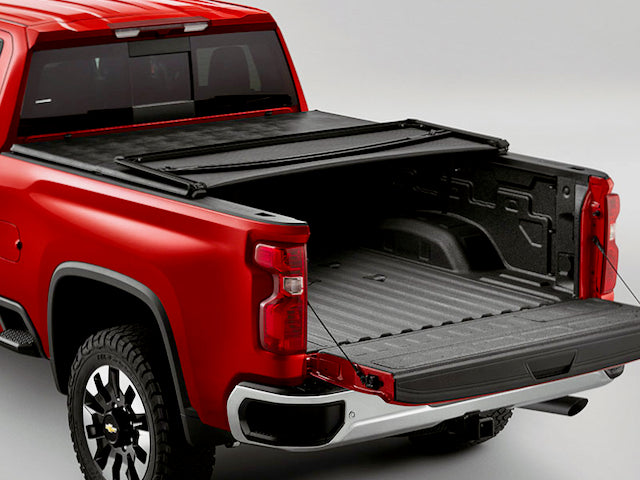 Tri-Fold Soft Tonneau Cover For Chevrolet Silverado 1500 2014-2024 5'7" TUB