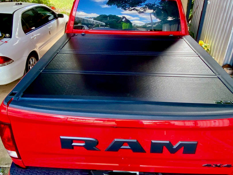 Quad-Fold RAM 1500 DS Hard Lid Tonneau Cover 2009-2023 5'7" TUB