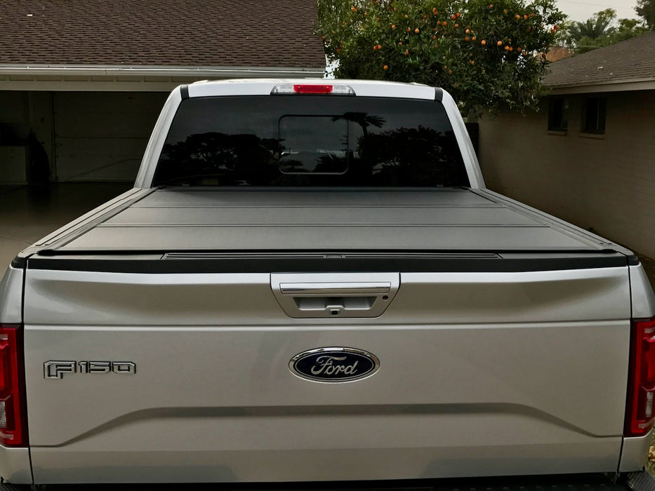 Quad-Fold Ford F-150 Hard Lid Tonneau Cover 2015-2024 5'5" TUB