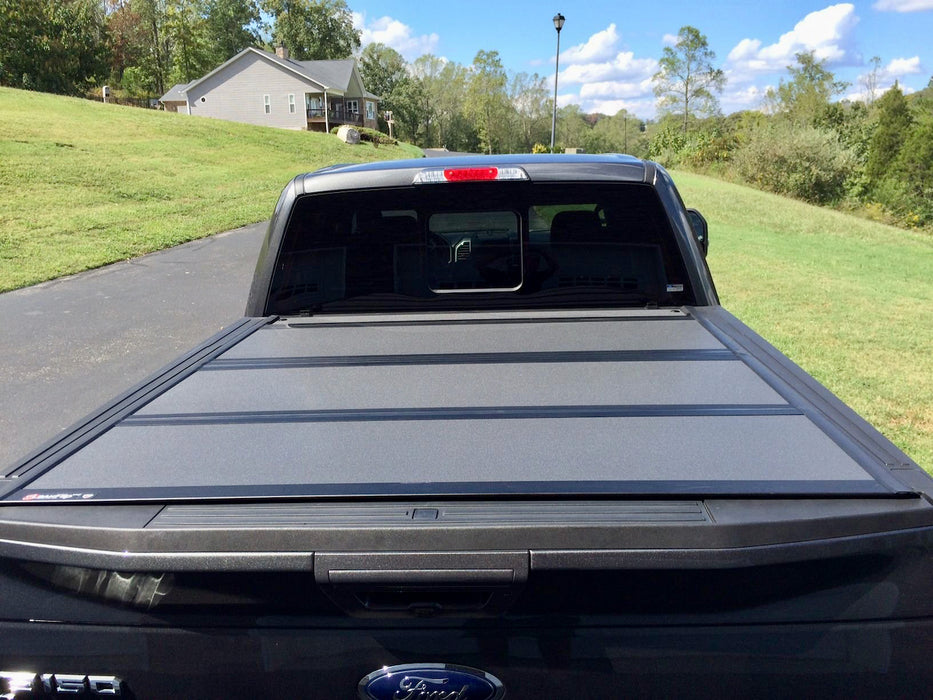 Quad-Fold Ford F-150 Hard Lid Tonneau Cover 2015-2024 5'5" TUB