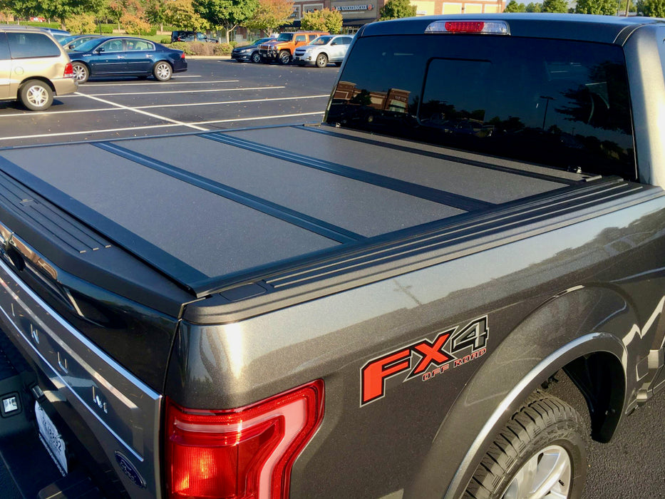 Quad-Fold Ford F-150 Hard Lid Tonneau Cover 2015-2024 5'5" TUB