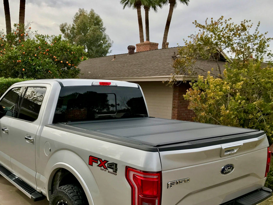 Quad-Fold Ford F-150 Hard Lid Tonneau Cover 2015-2024 5'5" TUB