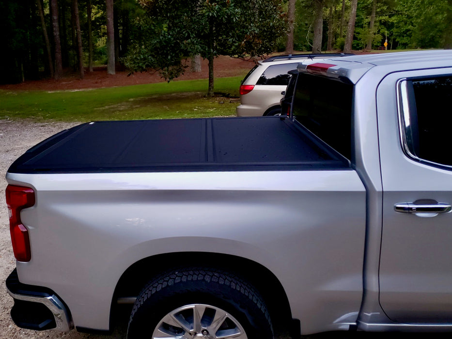 Quad-Fold Chevrolet Silverado Hard Lid Tonneau Cover 1500 2014-2024 5'7" TUB