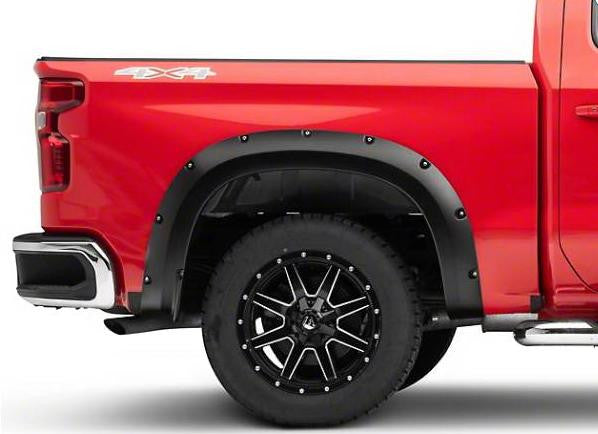 Textured Fender Flares For Chevrolet Silverado 1500 2019-2024