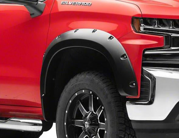 Textured Fender Flares For Chevrolet Silverado 1500 2019-2024