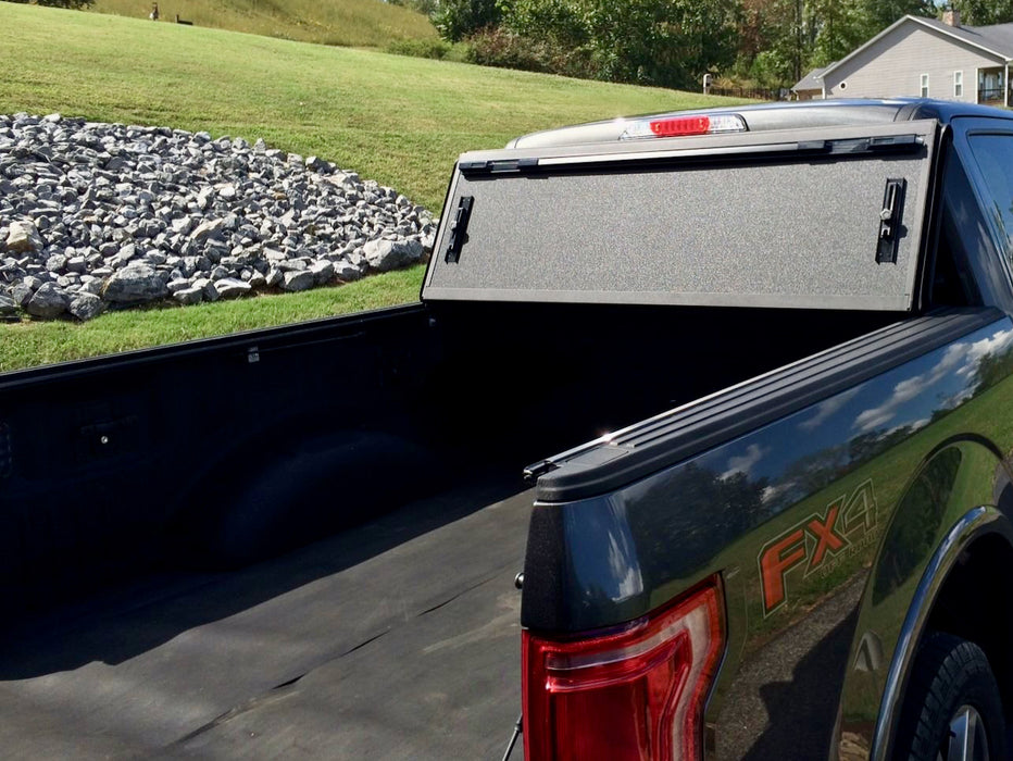 Quad-Fold Ford F-150 Hard Lid Tonneau Cover 2015-2024 5'5" TUB