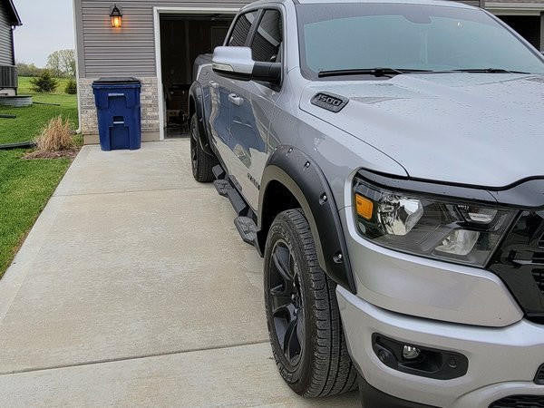 Textured Fender Flares For Dodge RAM 1500 DT 2019-2024