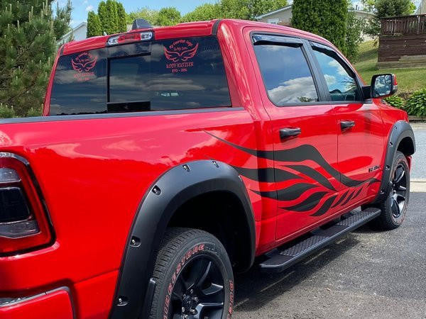 Textured Fender Flares For Dodge RAM 1500 DT 2019-2024