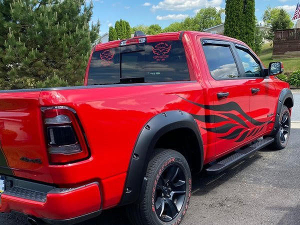 Textured Fender Flares For Dodge RAM 1500 DT 2019-2024