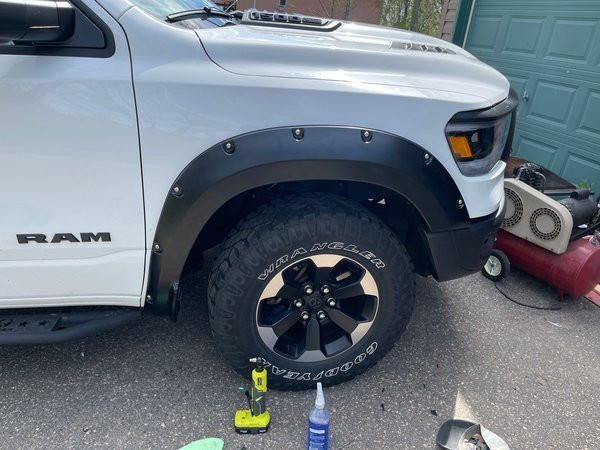 Textured Fender Flares For Dodge RAM 1500 DT 2019-2024