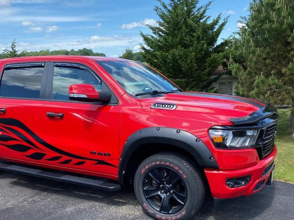 Textured Fender Flares For Dodge RAM 1500 DT 2019-2024