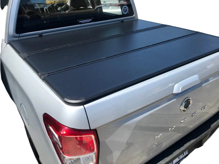 Tri-Fold Hard Lid Tonneau Cover for SsangYong Musso (Short Tub) 2018+