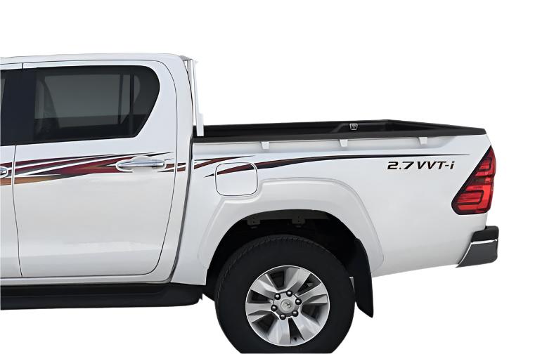 Smooth Finish Colour coded Toyota Hilux Fender Flares 2015-2024