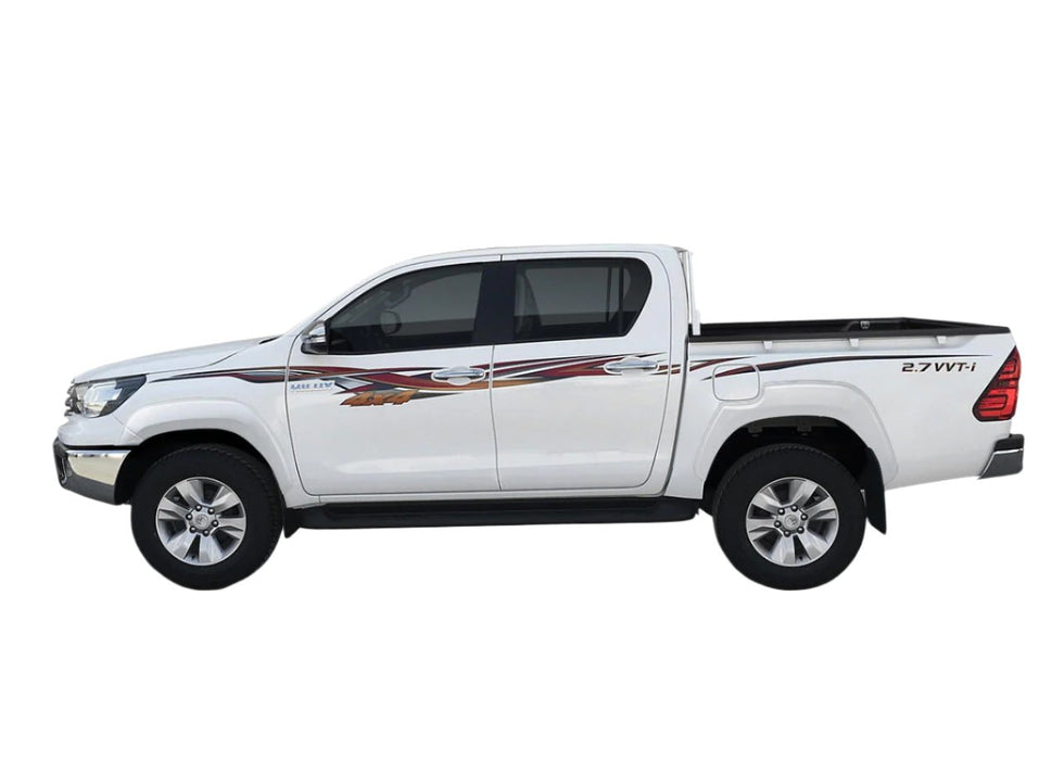 Smooth Finish Colour coded Toyota Hilux Fender Flares 2015-2024