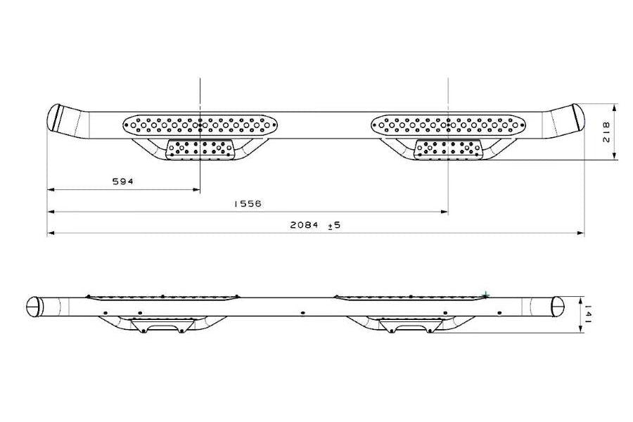 Toyota Hilux Side Bars 2015-2025