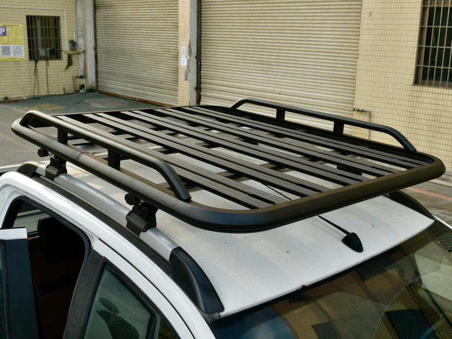 Aluminium Flat Roof Rack with Rails 1.55m Universal