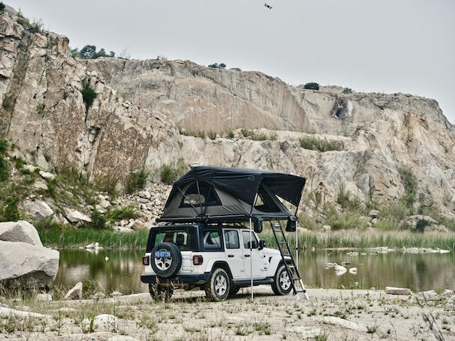 WildLand Wild Cruiser 250 Waterproof 4 Person Soft Shell Roof Top Tent